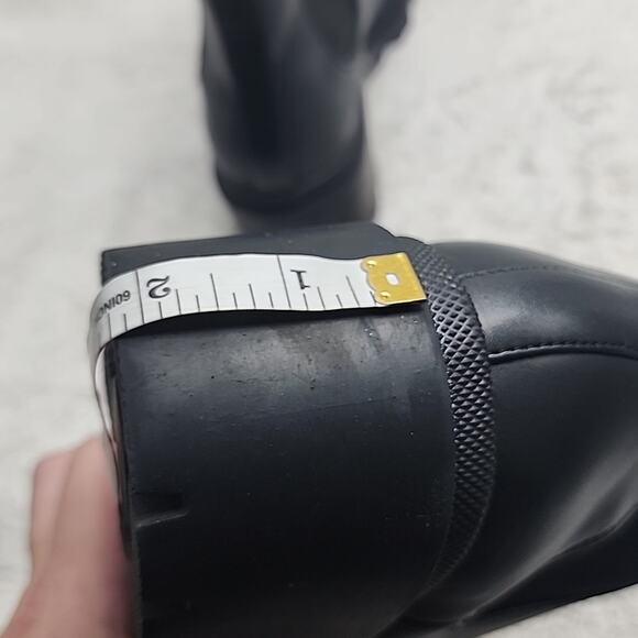 STEVE MADDEN STYLE HADLEE LUG SOLE ANKLE CHELSEA BLACK BOOTIE WOMEN'S 11 NWOB 😊 - Picture 9 of 16